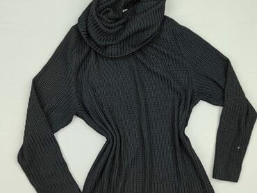 czarna sukienka dzianinowa z golfem: Sukienka damska, rozmiar M — 1