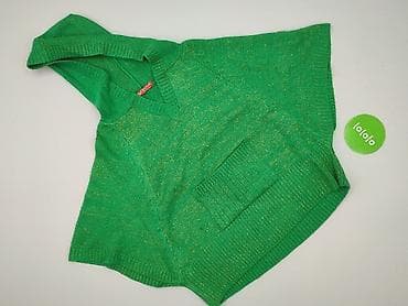 narzutka khaki: Classic, Ponczo damskie, rozmiar One size — 2