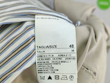 shein marynarki męskie: Marynarka męska Sisley - Kolor: beżowy/piaskowy - Rozmiar z metki: 48 — 5