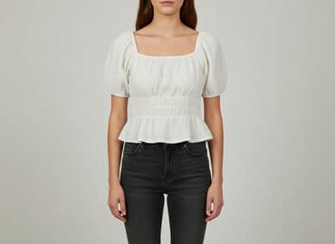 koszula z bufiastymi rękawami sinsay: Sinsay, Bluzka damska, rozmiar S — 1