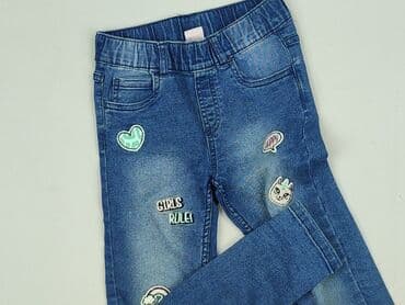 matching bielizna dla par hello kitty: Spodnie jeansowe, Kiki & Koko, 5-6 lat, 116, stan - Idealny — 1