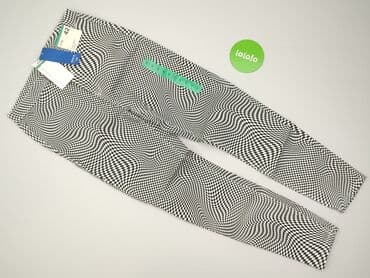 spodnie z wysokim stanem dla wysokich: Spodnie materiałowe damskie, L — 2