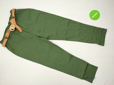 Women: Material trousers for women, size S (EU 36) — 2