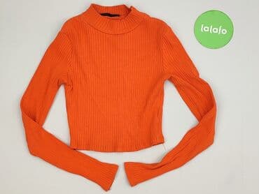 koszulka z długim rękawem w paski: Sinsay, Top damski, rozmiar XS — 2