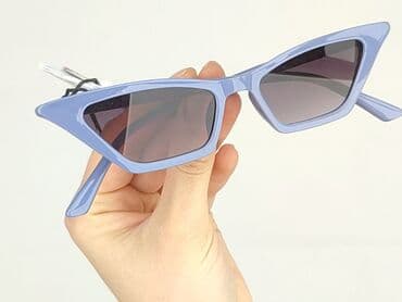 złote dodatki do zielonej sukienki: Glasses, Sunglasses, Cat eyes design, condition - Perfect — 5