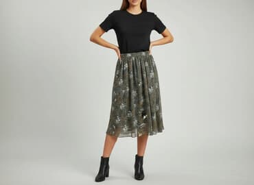 jedwabne spódnice midi: Women`s skirt, size S — 1