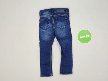 mom jeans granatowe: Spodnie jeansowe, H&M, 1.5-2 lat, 92, stan - Bardzo dobry — 3