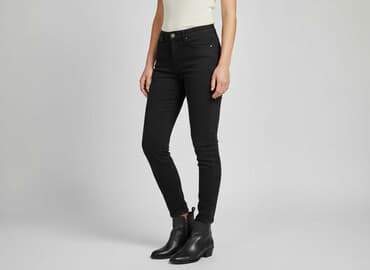 jeansy damskie z zamkiem z tyłu: Pieces, Jeansy damskie, rozmiar S — 6