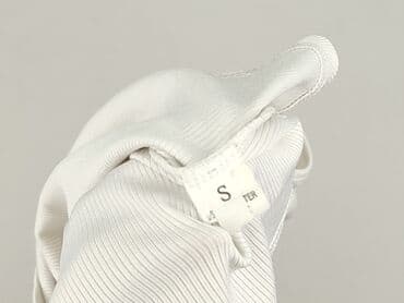 bluzki prążkowane białe: Top damski, rozmiar S — 4