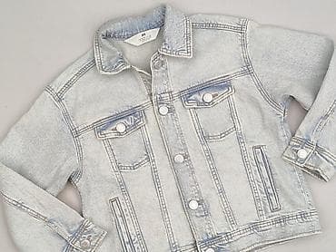 h2o bluza: Dziecięca kurtka jeansowa, 8 lat, 122-128 cm, H&M, stan - Bardzo dobry — 1