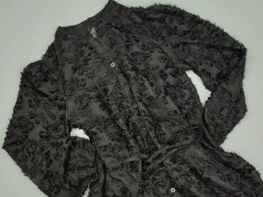 czarna sukienka z przezroczystymi rękawami: Women`s dress, size XL — 1