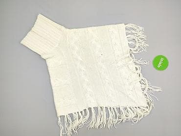 sweter akryl: Ponczo damskie, rozmiar One size — 3