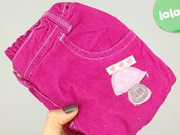 woskowane spodnie bezowe: Baby material trousers, 1-3 months, 56-62 cm, Okay, condition - Very good — 5