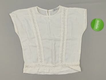 białe bluzki z gipiurą: Bluzka damska, rozmiar S — 3