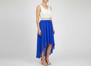 sukienki midi z długim rękawem na wesele: Sukienka damska, rozmiar S — 1