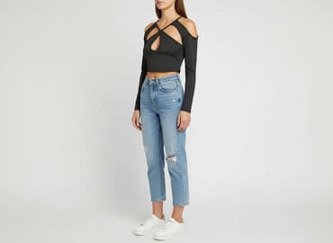 shein czarne bluzki: Shein, Bluzka damska, rozmiar XS — 7