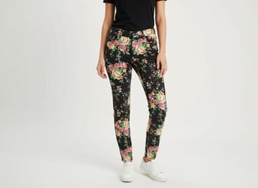 orsay spodnie woskowane czarne: Orsay, Jeansy damskie, rozmiar S — 1