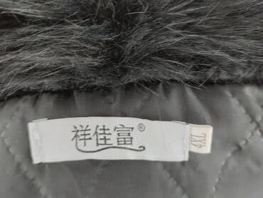 kurtka z kapturem z futerkiem: Futro, 4XL — 4