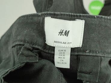 rozkloszowane spodenki czarne: H&M, Szorty dla mężczyzn, rozmiar 2XS — 4