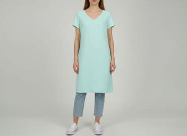 sukienka na wesele dekolt v: Sukienka damska, rozmiar L — 1