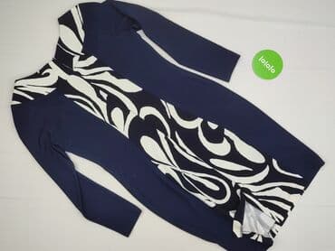 czarna sukienka ze srebrnymi dodatkami: Sukienka damska, 2XL — 3