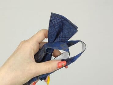 złote dodatki do zielonej sukienki: Bow tie, color - Blue, condition - Perfect — 4