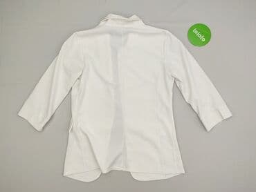 białe t shirty damskie pod marynarkę: White, Marynarka damska, rozmiar S — 3