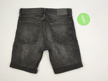 czarne jeansy push up: Denim, Szorty dla mężczyzn, rozmiar L — 3