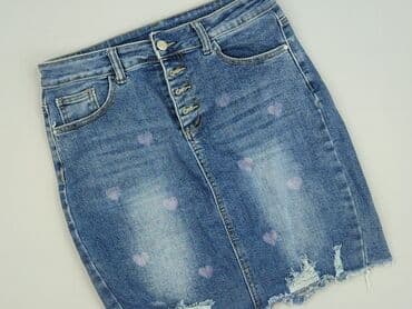 jeansy z serduszkami: Spódnica damska, rozmiar S — 1