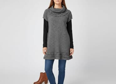 sukienka z dlugim swetrem: Tunika damska, rozmiar S — 1