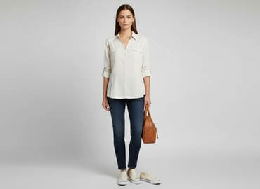 koszula niebieska hm: H&M, Koszula damska, rozmiar M — 7