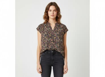 bluzka w kwiaty new yorker: C&A, Bluzka damska, rozmiar L — 7
