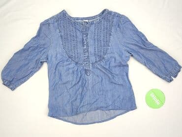 srebrna bluzka h: CAMAIEU, Women's blouse, size S (EU 36) — 2