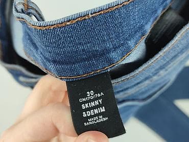 klapki hermes eobuwie: Denim, Jeansy damskie, rozmiar L — 4