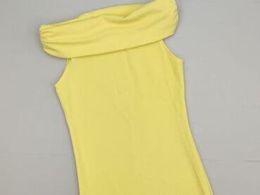 sukienki na wesele z narzutką żółta: Sukienka damska, rozmiar M — 2
