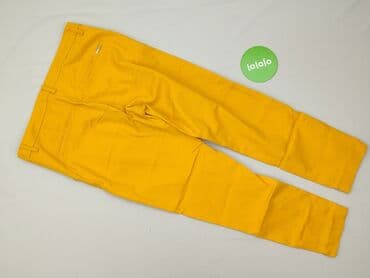 żółta plisowane spódnice: M.Sara, Spodnie materiałowe damskie, L — 3