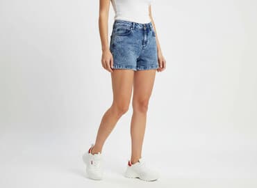 szorty damskie jeansowe allegro: Szorty damskie, rozmiar M — 7