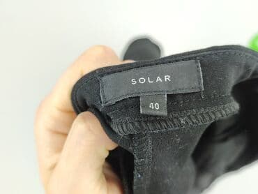 Women: Solar, Material trousers for women, size L (EU 40) — 4