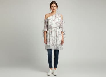 smyk białe sukienki: Sukienka damska, rozmiar S — 5