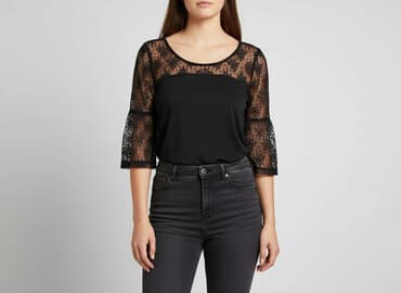 koronkowy top pod marynarkę: Okay, Bluzka damska, rozmiar XL — 8