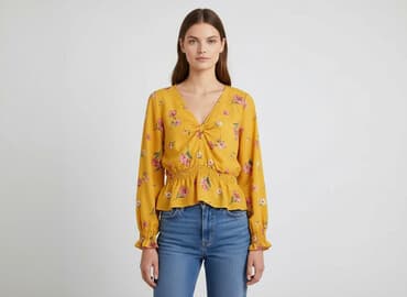 wiosenne bluzki: H&M, Bluzka damska, rozmiar S — 6