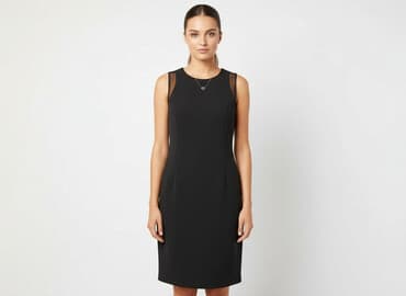 czarna sukienka z długim rękawem sinsay: Sinsay, Sukienka damska, rozmiar S — 7