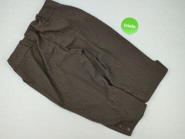 spódnice z talią paper bag: Spodnie materiałowe damskie, rozmiar XL — 3