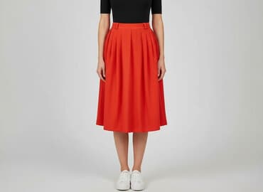 spódnice plisowane midi z paskiem: Spódnica damska, rozmiar L — 1