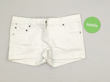 biale szerokie jeansy: X-MAIL, Szorty damskie, rozmiar M — 2