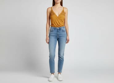 asymetryczna sukienka bershka: Bershka, Body damskie, rozmiar S — 1