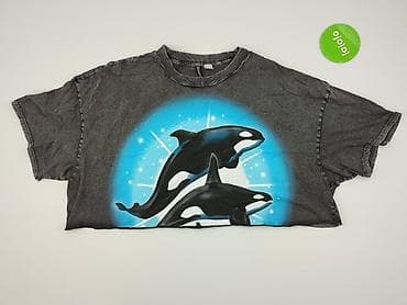 crop tops h: H&M Divided, T-shirt damski, rozmiar L — 2