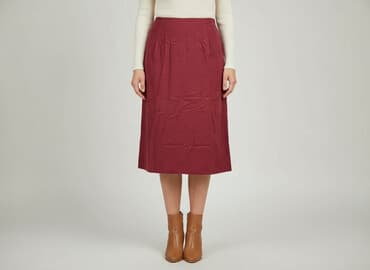 bordowa spódnice z guzikami: Spódnica damska, rozmiar L — 5