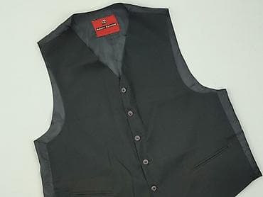 pull and bear dzwony: Męska kamizelka garniturowa Roberto Bartoloni - Kolor: czarny - — 1