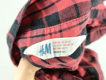 koszulki basic uniqlo: Shirt 10 years, condition - Very good, pattern - Cell, color - Red — 4